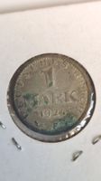 Deutschland 1 Mark, 1924 F Seltene Sammlermünze! (W4)
