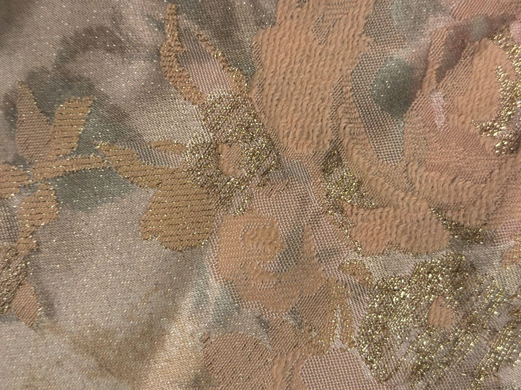 Sonstige Tischwäsche: Tischdecke geblümt beige/gold/mint – Gebraucht aus Rothenburg von wer_g9fd 1