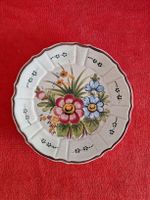 Keramikteller, handbemalt, Ø 20cm, Vintage-Stil,France