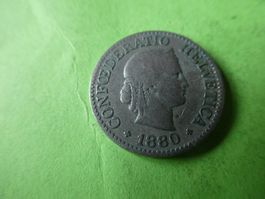 Schweiz 1880, 10 Rappen