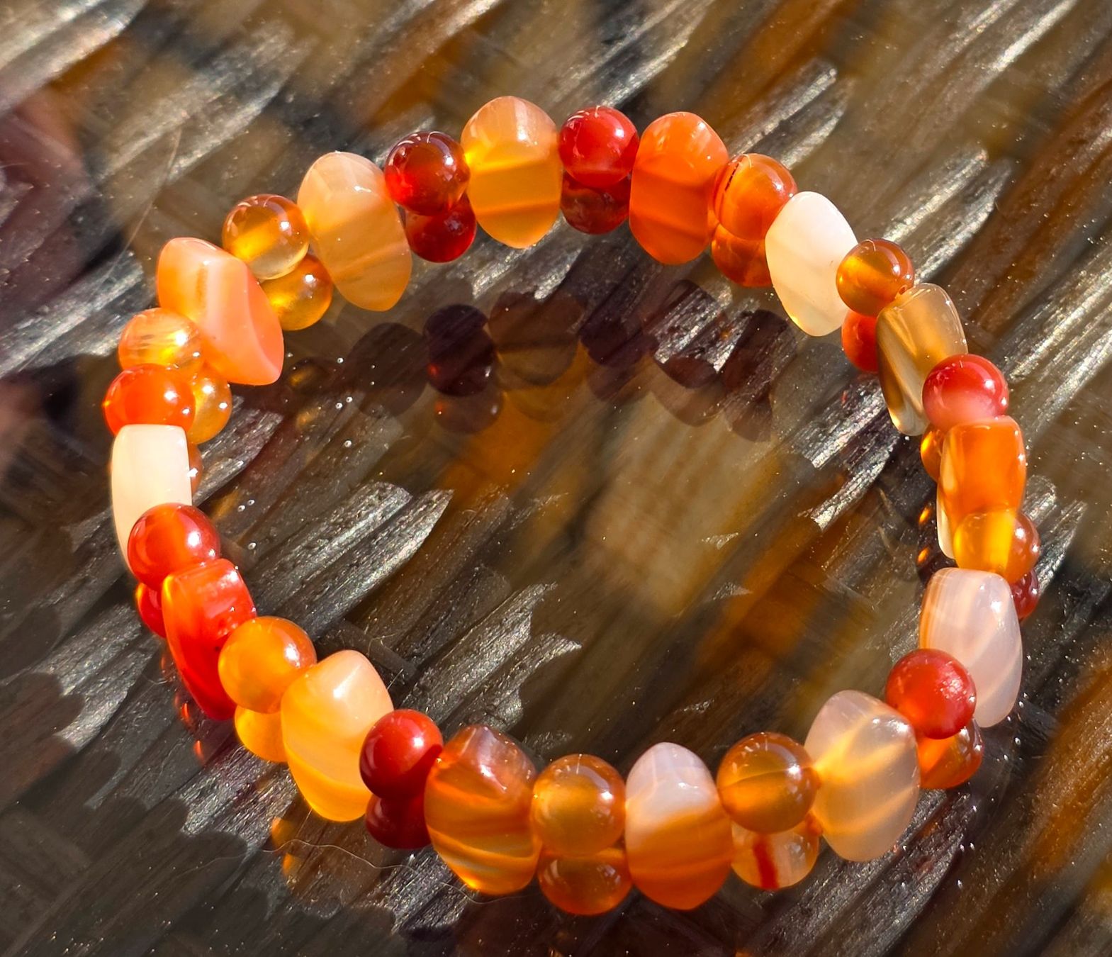 Minerali & Pietre curative: Karneol Achat Armband – Nuovo e nell'imballaggio originale da Matzingen venduto da Shay_Crystalz