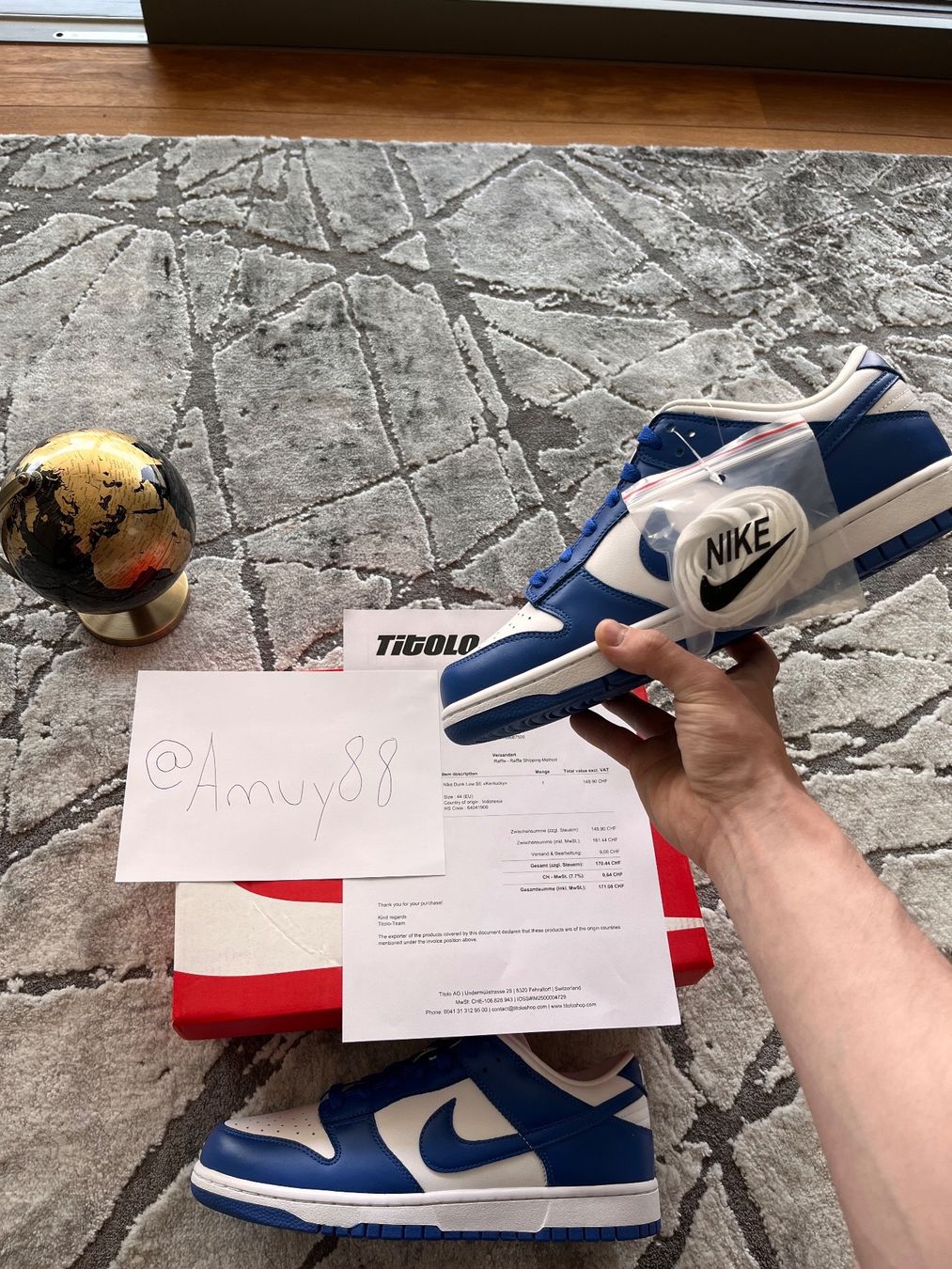 Nike Scarpe da uomo: Nike Dunk Low Kentucky EU44 – Nuovo e nell'imballaggio originale da Küsnacht ZH venduto da Amuy88 1