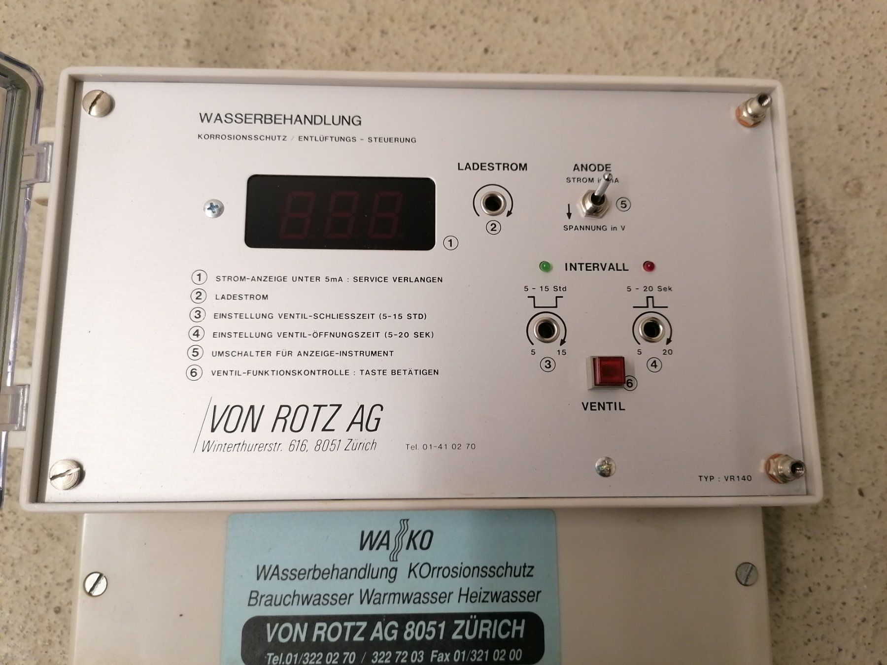 Sanitari: Wasserenthärtung Steuergerät – Usato da Unterengstringen venduto da Fachmann8103