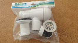 Sanitärbedarf: Lavabo Siphon Set, inkl. Reduzierstücke, neu