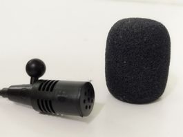 Krawattenmicro, 2m Kabel, gold Stecker, TOP Qualität!