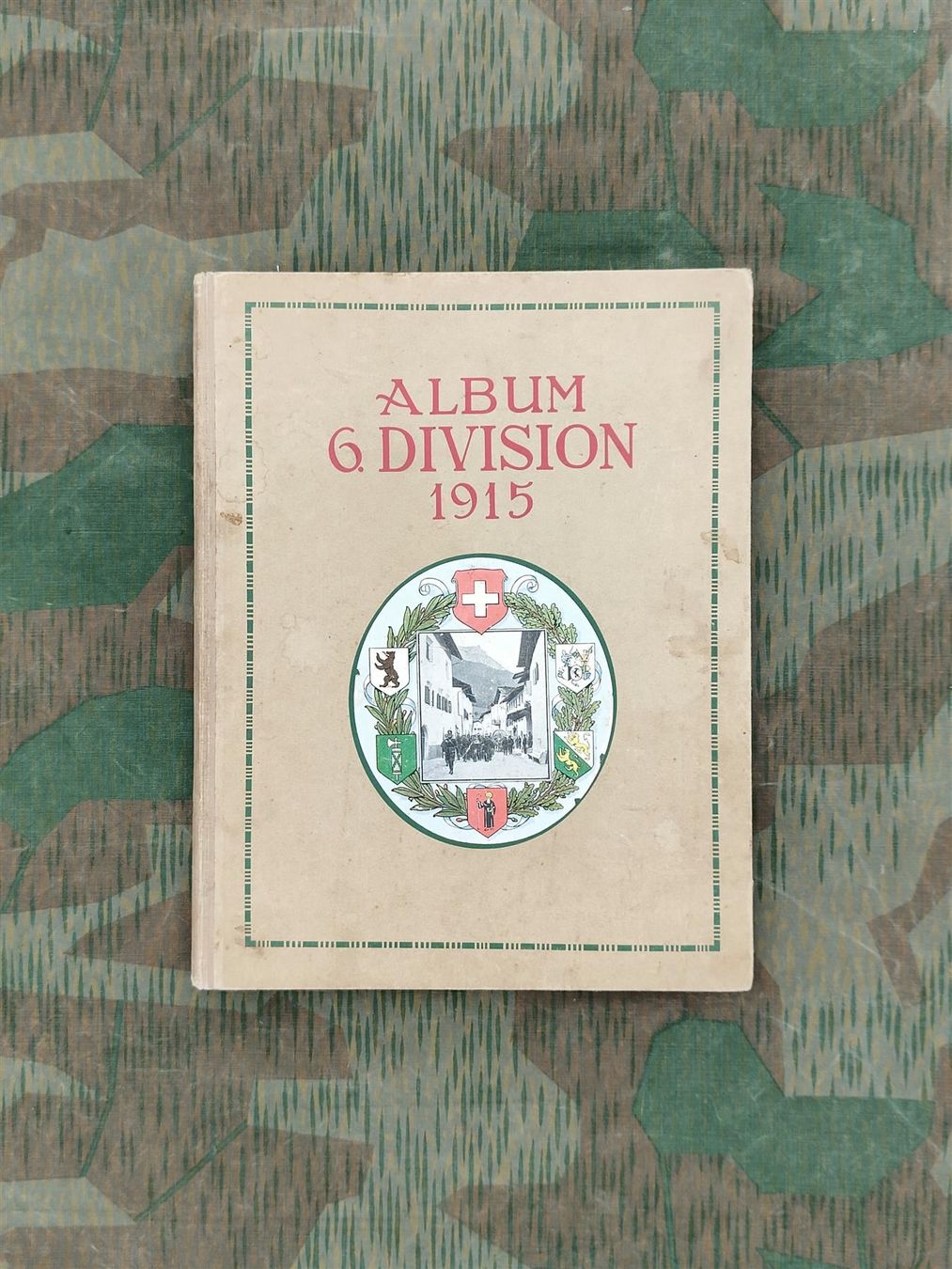 Schweizer Armee Uniformi: Album 6. Division 1915, mit Widmung – Usato da Bauma venduto da SwissMilitaria