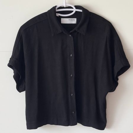 Selected Femme Bluse Gr.36 Schwarz
