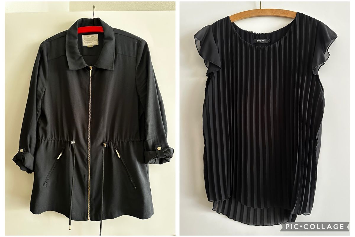 Kleiderpakete: Bluse & Jacke - Grösse L/XL – Gebraucht aus Laufen von mercedes420
