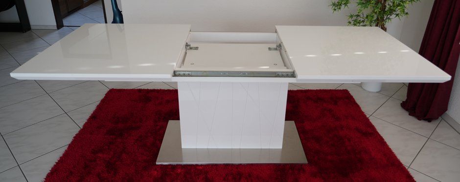 Tische: Auszugstisch Weiss – Gebraucht aus Aristau von Gola 2