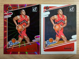NBA Scottie Barnes RC PINK LASER & Base The Rookies