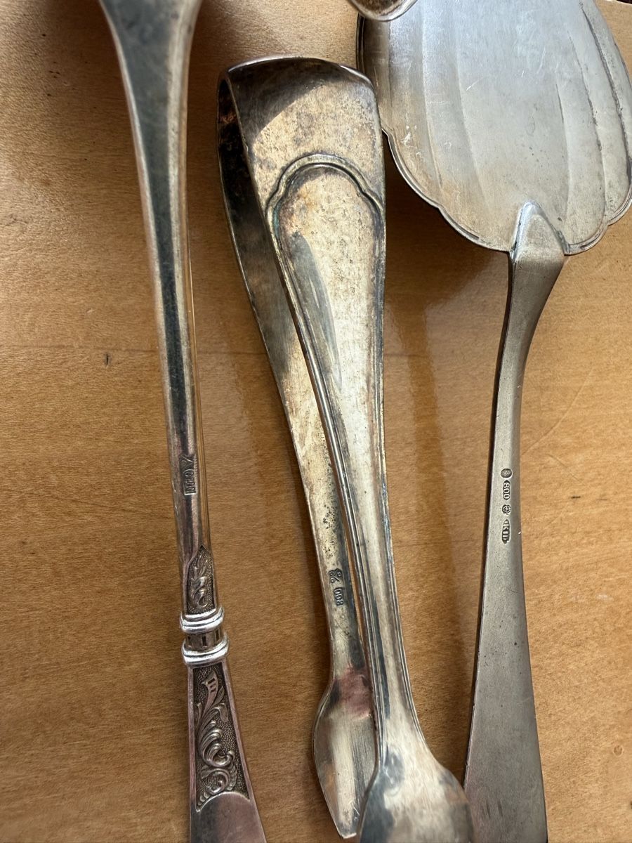 Set di posate: Lot 3 pièces argenterie 800 – Usato da Les Bayards venduto da aout 2