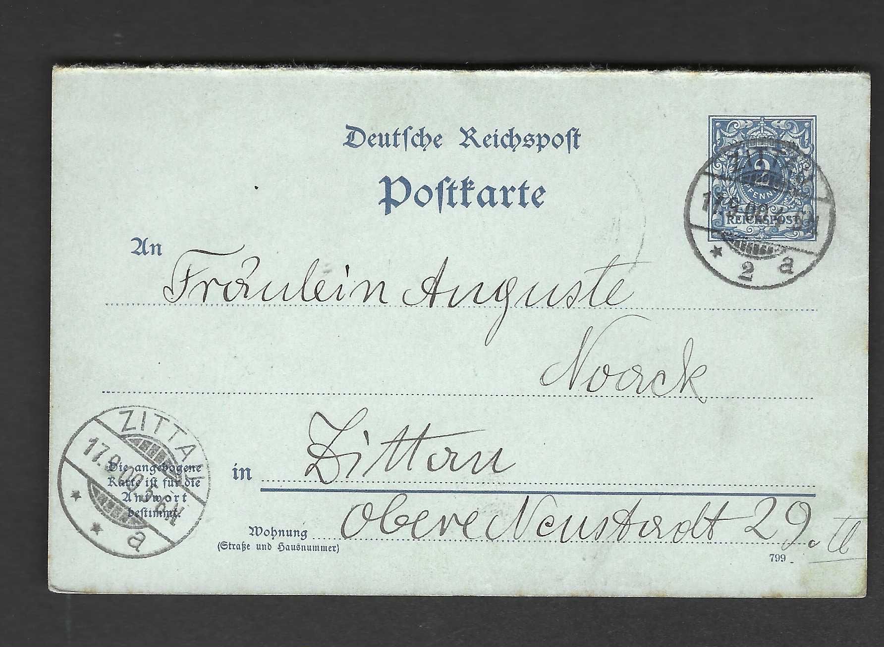 Tutti i francobolli: Deutsches Reich 1 Postkarte – Nuovo (secondo la descrizione) da Koblenz venduto da Markenhimmel