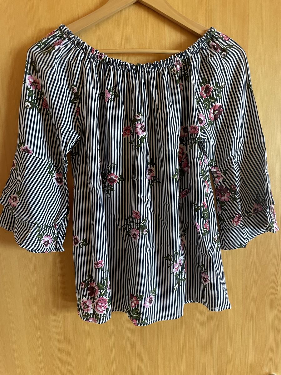 Lascana Camicette: Blouse épaules dénudées rayures+fleurs - Lascana - taille 36 – Nuovo (secondo la descrizione) da Montana venduto da Jeanne_huggler 4