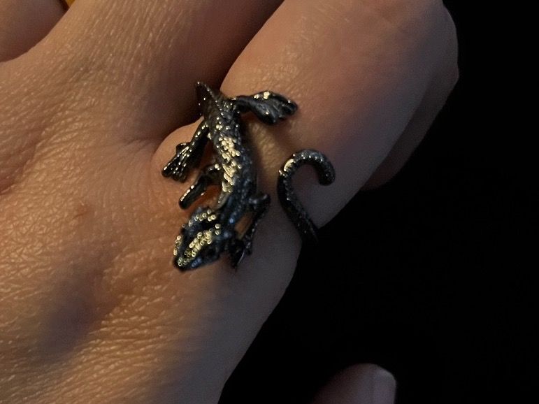 Anelli: Ring mit Eidechse (one Size) / Nr. 45 – Nuovo (secondo la descrizione) da Gams venduto da Mariawicca 4