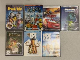 Kinder-DVD Set (7 Filme) – US-Importe Mehrheitlich Englisch
