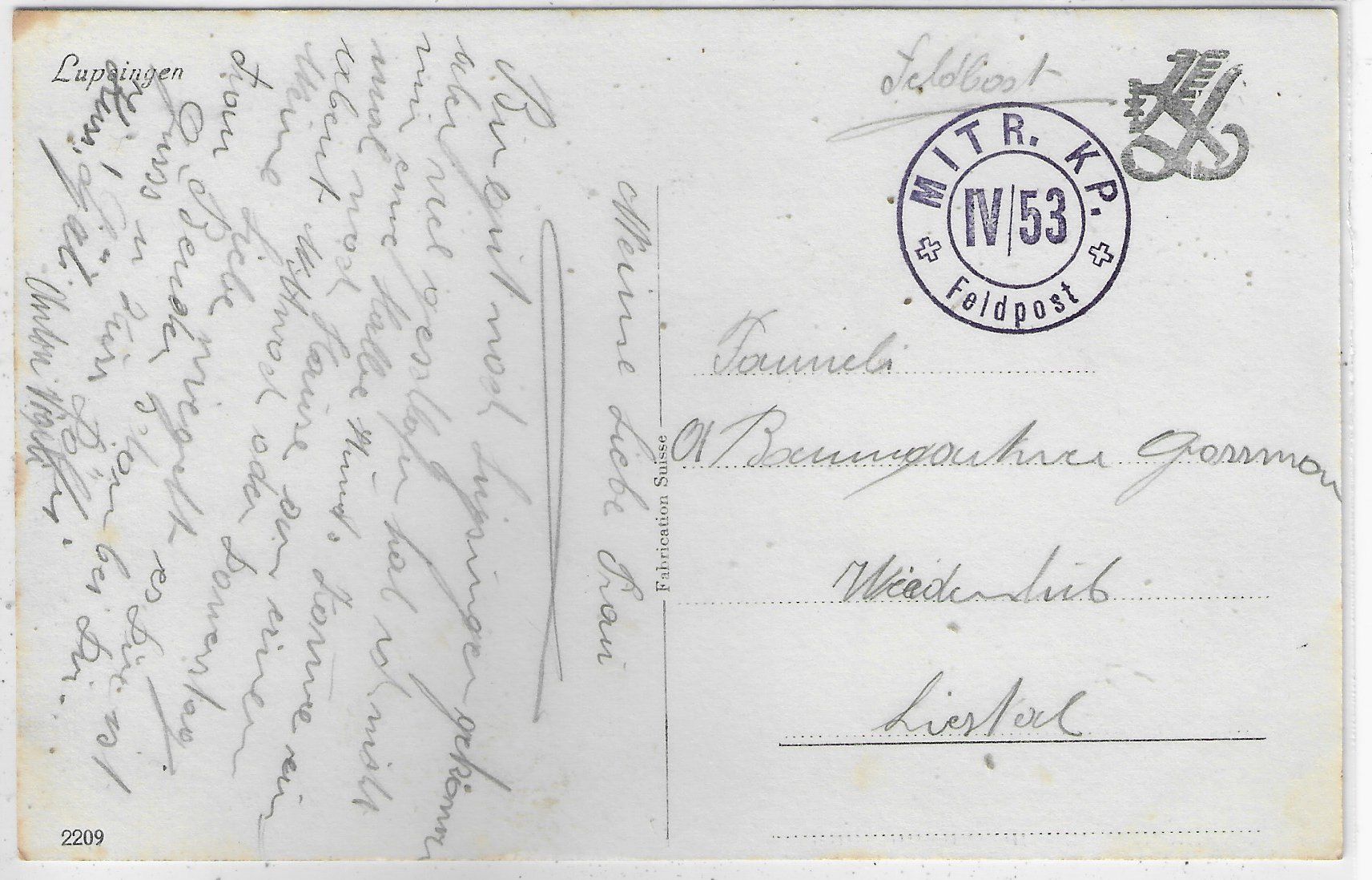 Cartoline postali: Lupsingen - Generalansicht – Usato da Ettingen venduto da Kartenplanet 1