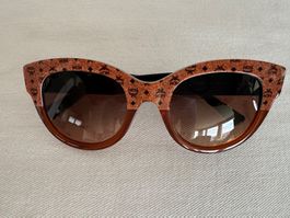 Sonnenbrille MCM braun mit Logo Muster