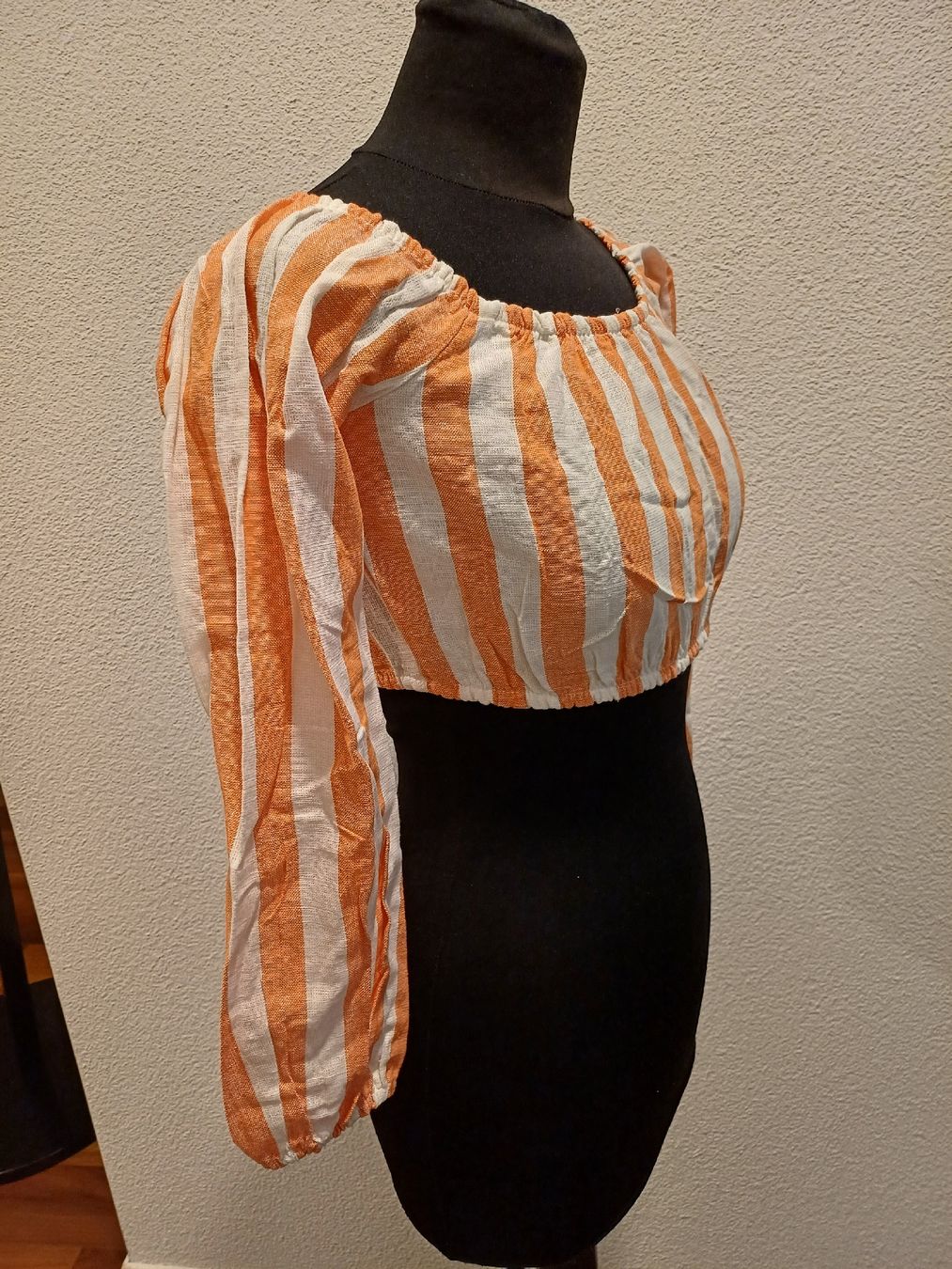 Blusen: Glamorous Sommer Bluse, Orange gestreift, Grösse 36. – Neu (gemäss Beschreibung) aus Winterthur von Smily-_- 1