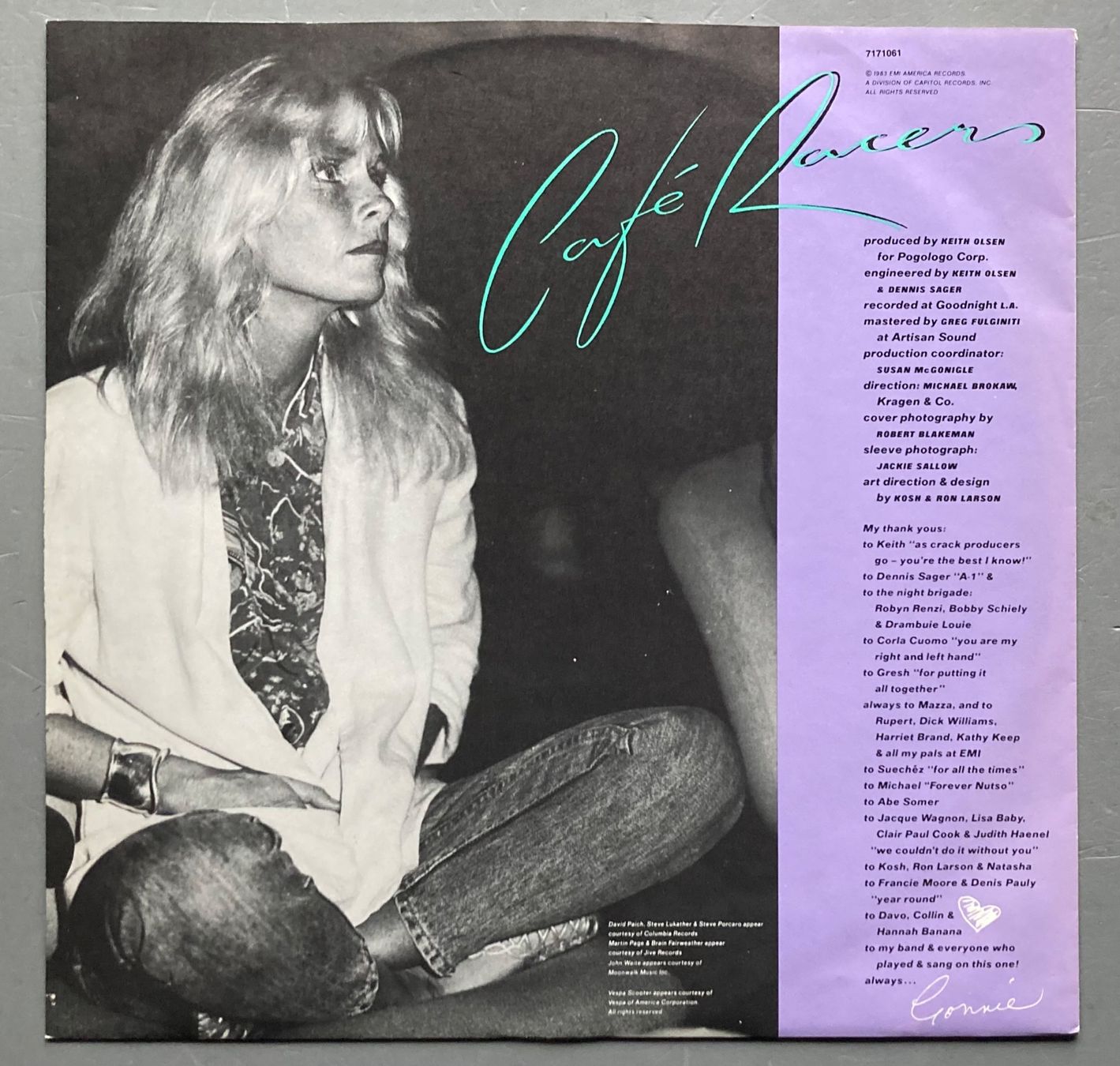 Dischi in vinile: KIM CARNES - CAFE RACERS – Usato da Poliez-Pittet venduto da Newtown-Records 2
