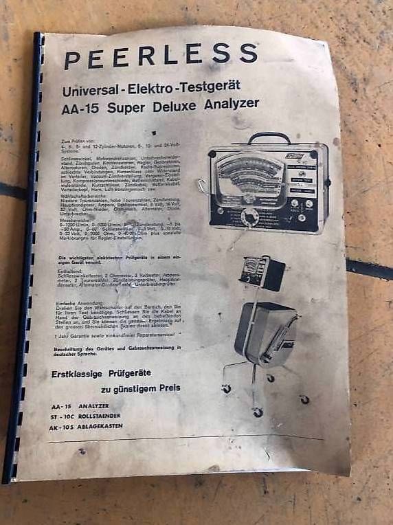 Tutte le macchine: Peerless Appareil pour test électrique sur véhicule – Usato da Fenil-sur-Corsier venduto da HEMIsphere_Garage 1