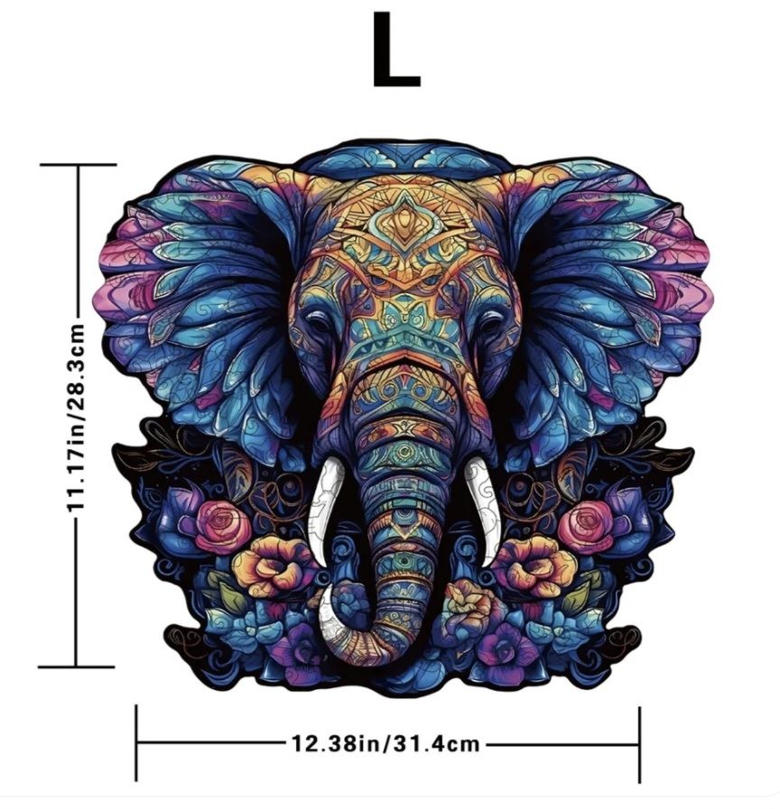 Puzzles: Holzpuzzle Elefant Mandala, neu – Neu und originalverpackt aus Jonen von h-blxgirl79 6