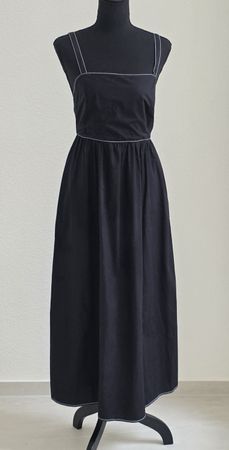 Zara Sommerkleid schwarz mit weissem KontraststicH 🌻 Gr M