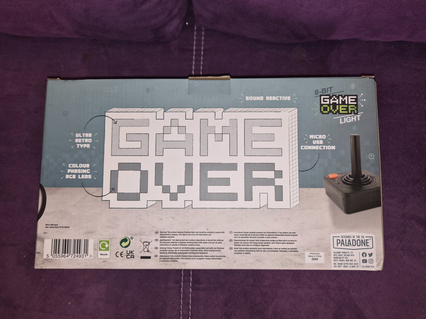 Lampade: Lumière décorative Game Over – Nuovo e nell'imballaggio originale da Bévilard venduto da CONTRESENS 1