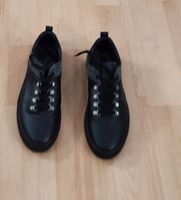 Baskets Navyboot cuir et laine noir 42.5