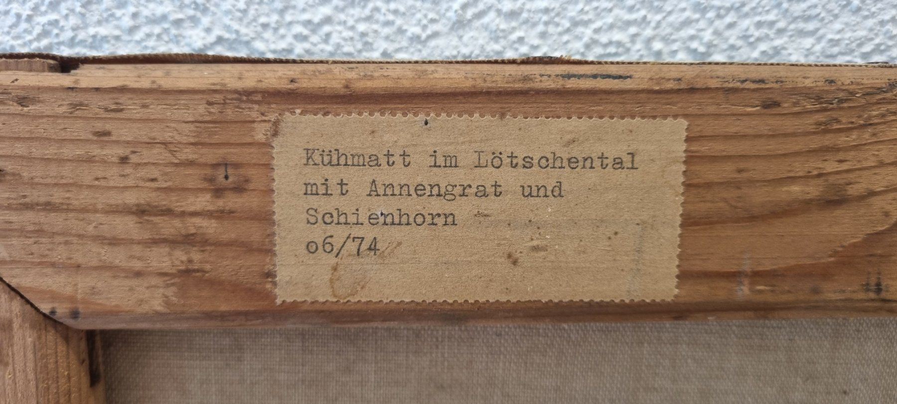 Dipinti: Altes Bild von "Kühmad" Blatten im Lötschental/VS – Usato da Pfeffikon LU venduto da Andy1969 5
