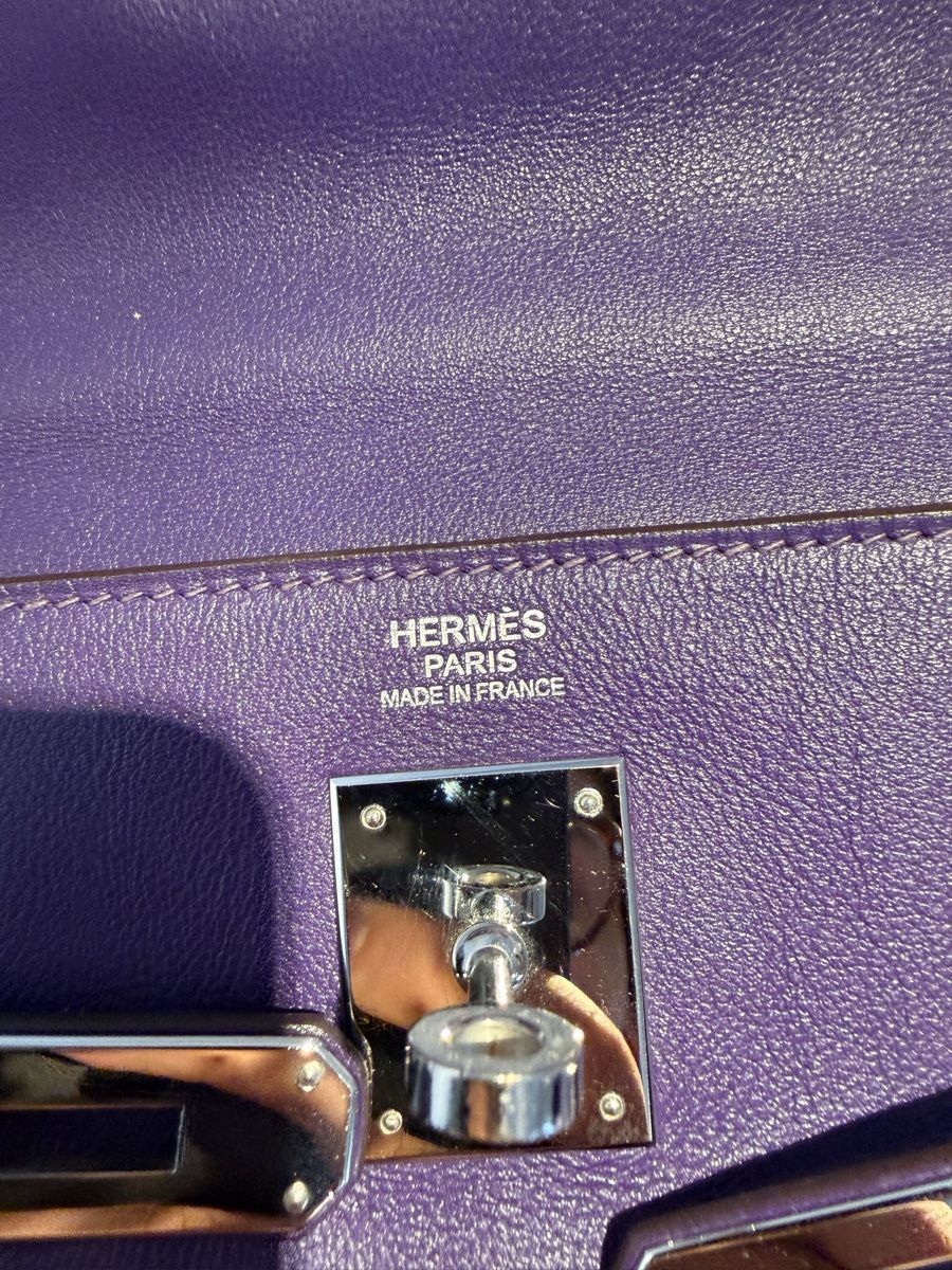 Hermès Taschen für Damen: Hermès Kelly 32 Purple 2010 – Gebraucht aus Genève von SG_73 4