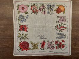 Taschentuch Motiv australische Wildblumen