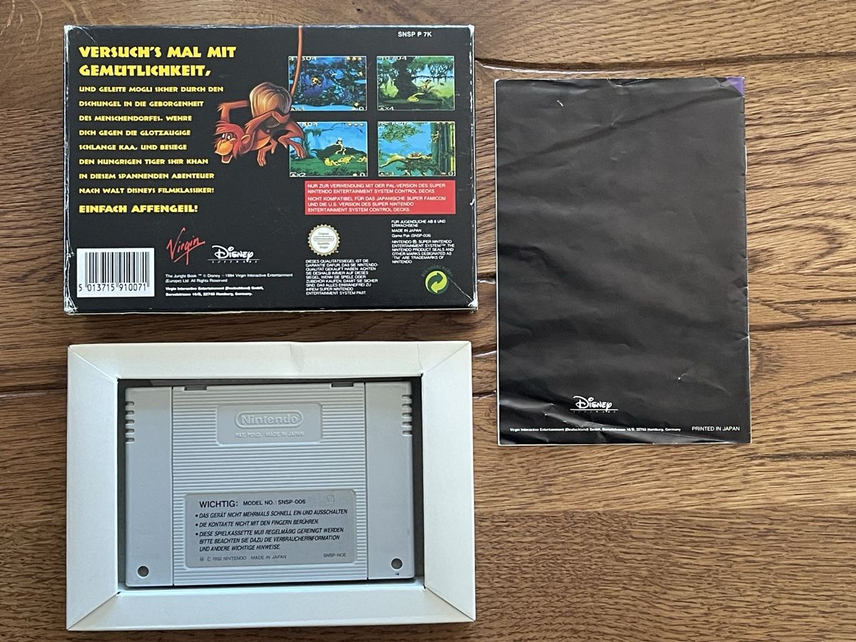 Nintendo Giochi: Super Nintendo - Dschungelbuch - Komplett! – Usato da Zuerich venduto da Dorsi 1