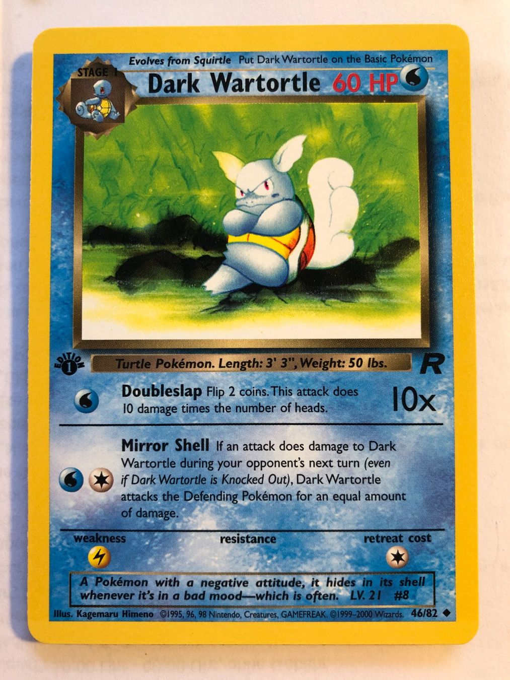 Carte collezionabili: Dark Wartortle (unc.) Team Rocket 1st - MINT - ab 1.- – Usato da Giubiasco venduto da dan_pr8b