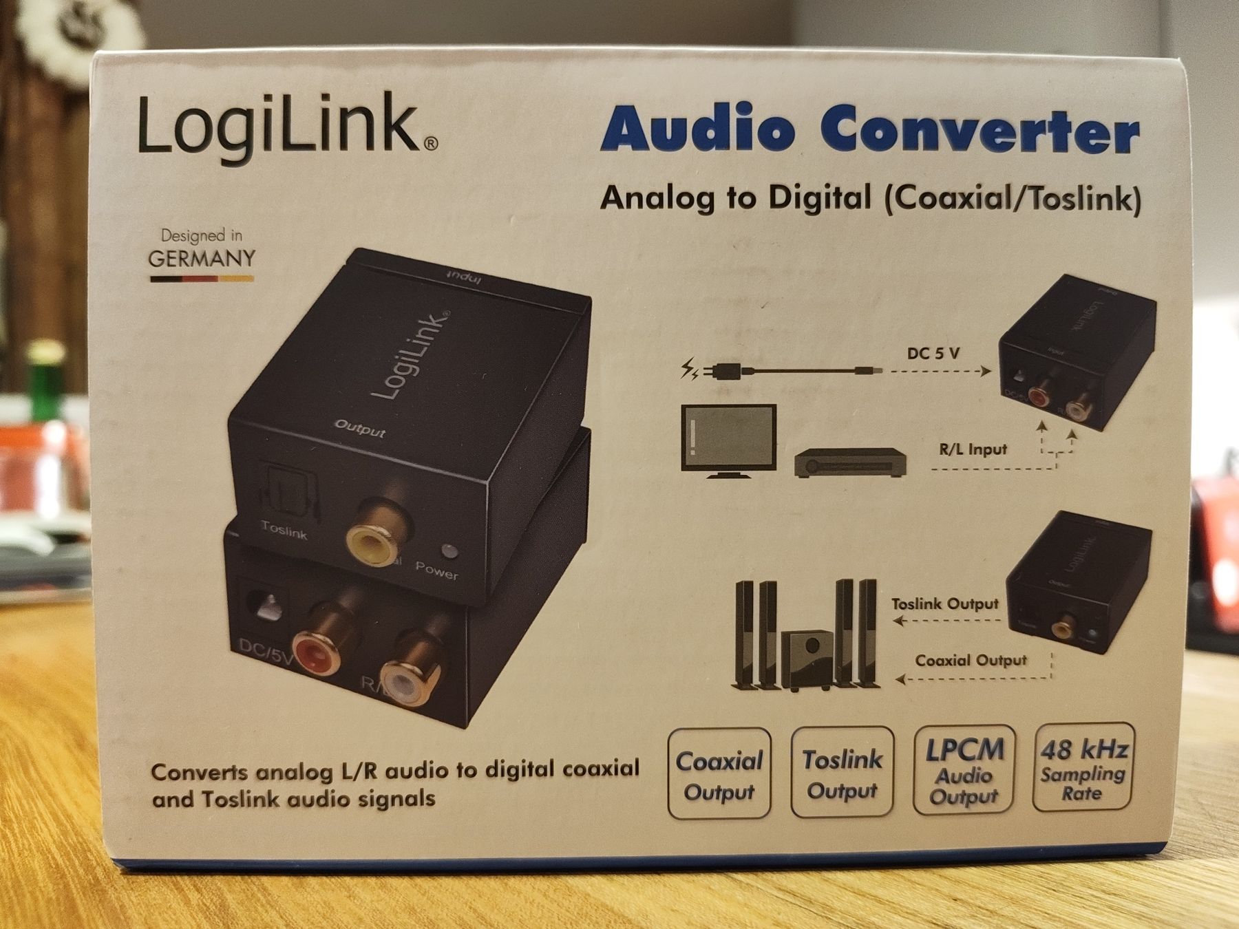 Convertitori: Convertisseur Audio LogiLink Analogique vers Numérique LPCM – Nuovo e nell'imballaggio originale da La Neuveville venduto da sim_9z5f