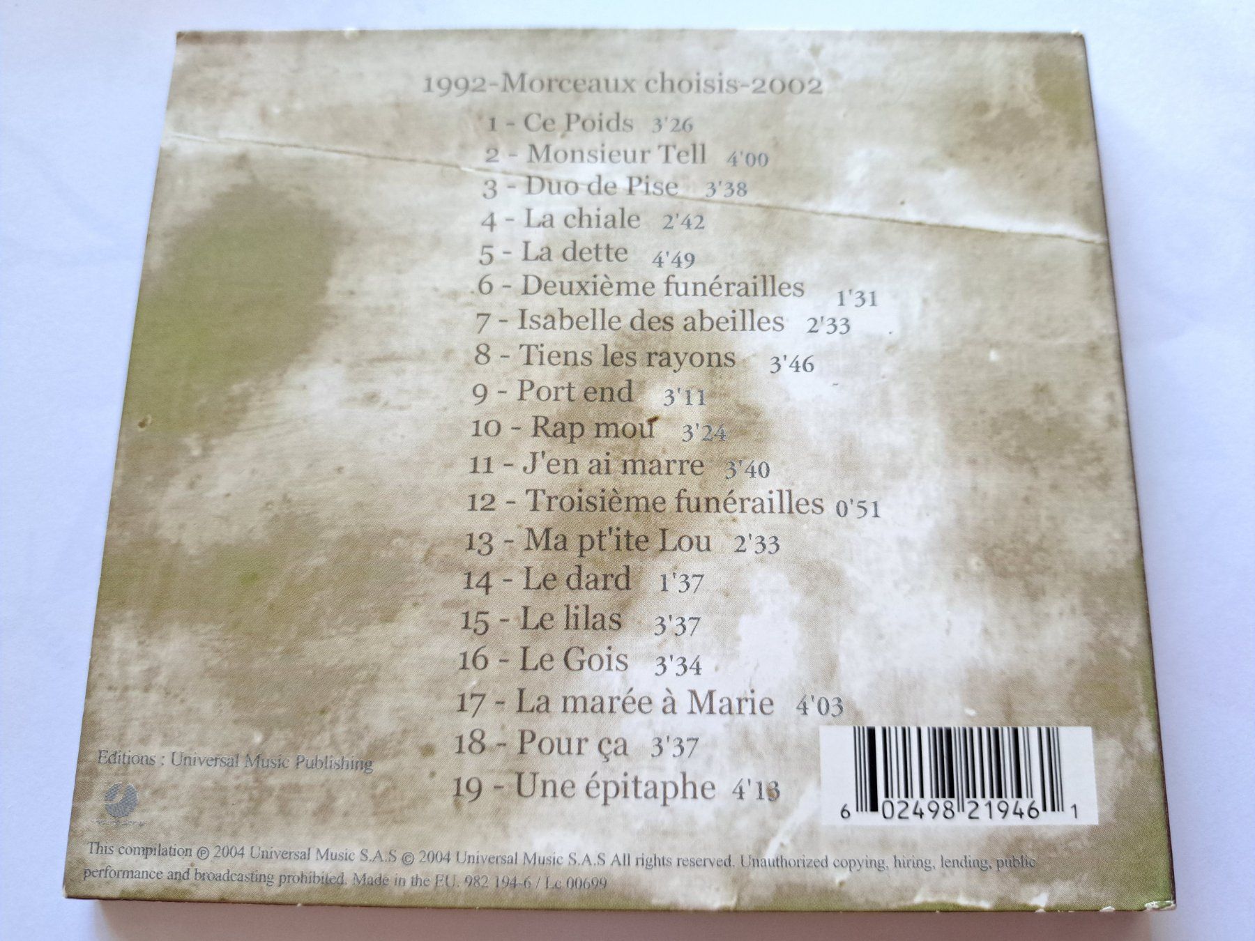 CDs: Cd Marcel Kanche - Dix saisons sous les paupières  – D'occasion à Pully par bro_n52j 1