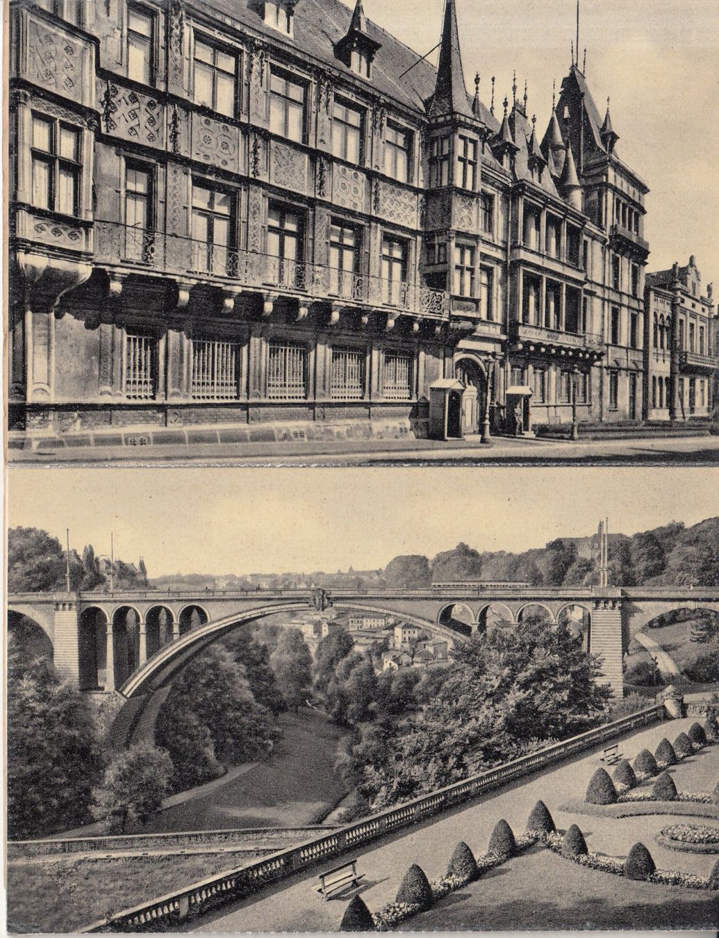 Cartoline postali: Luxemburg Leporello 8 Karten ca. 1940 – Usato da Bürglen TG venduto da StampGraf 3