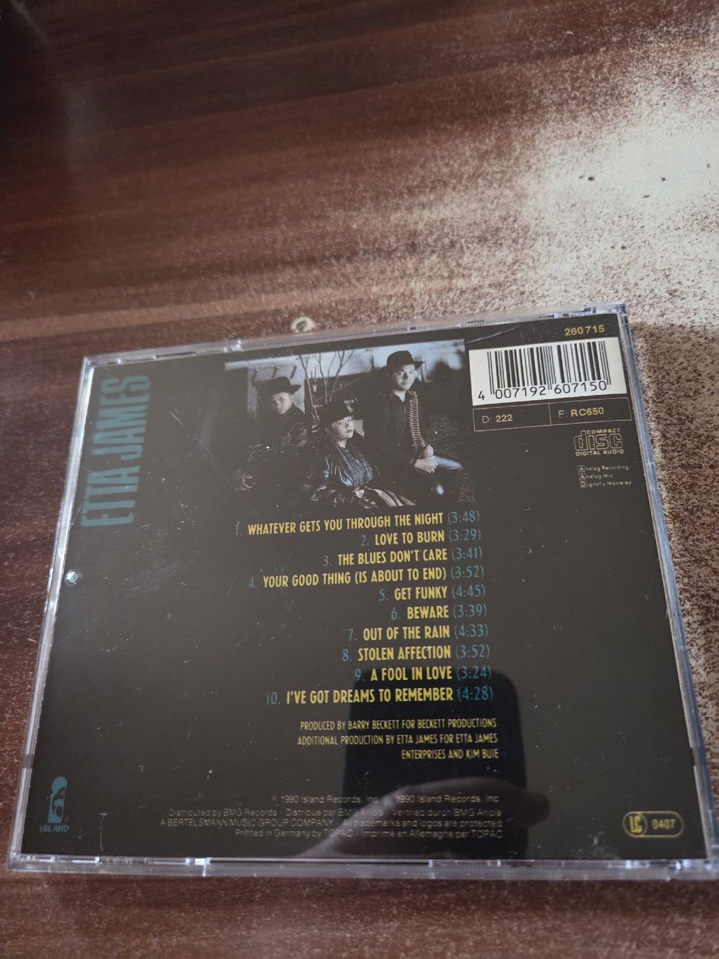 CDs: Etta James - Stickin' To My Guns – D'occasion à Wattenwil par Mage66 1