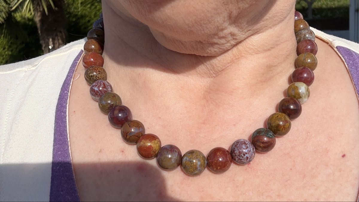 Catenine: Indonesischer Achat-Halskette, 46 cm – Nuovo e nell'imballaggio originale da Ebikon venduto da elischka