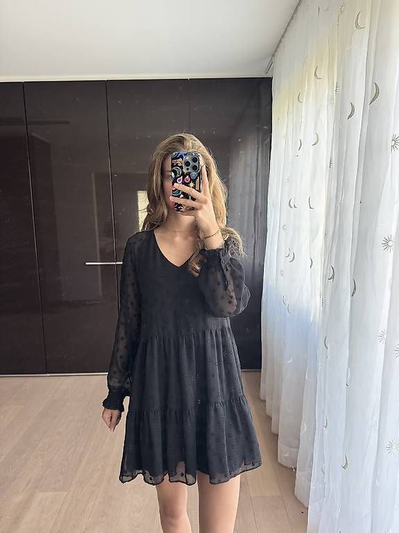 Vestiti: Kurzes schwarzes Kleid Boho – Usato da St. Gallen venduto da sch_t97h