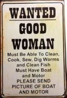 Rusty Blechschild-WANTED GOOD WOMAN