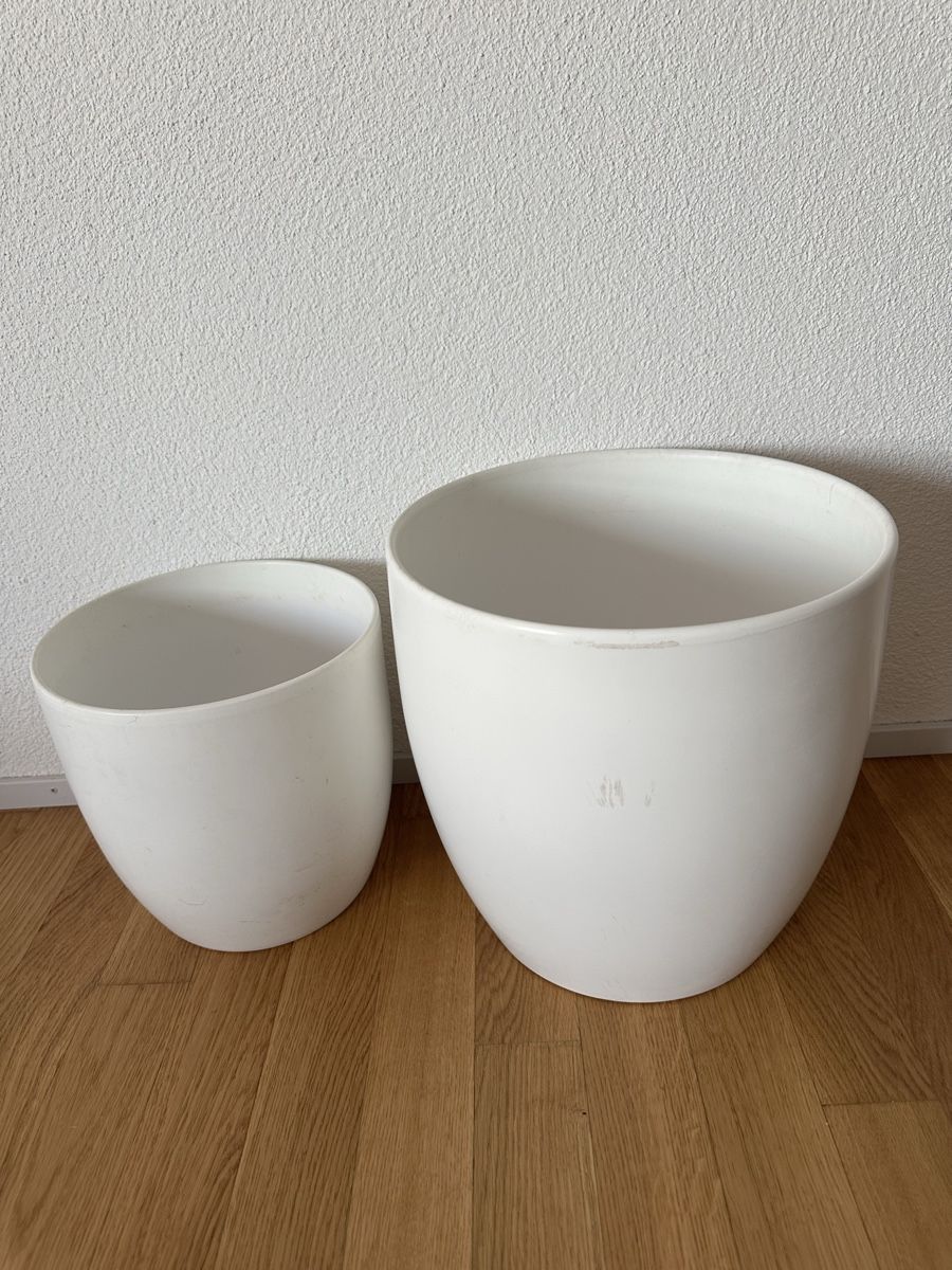Vasi & Recipienti: Übertopf×2, Weiss, Keramik – Usato da Schlieren venduto da And_CH 1