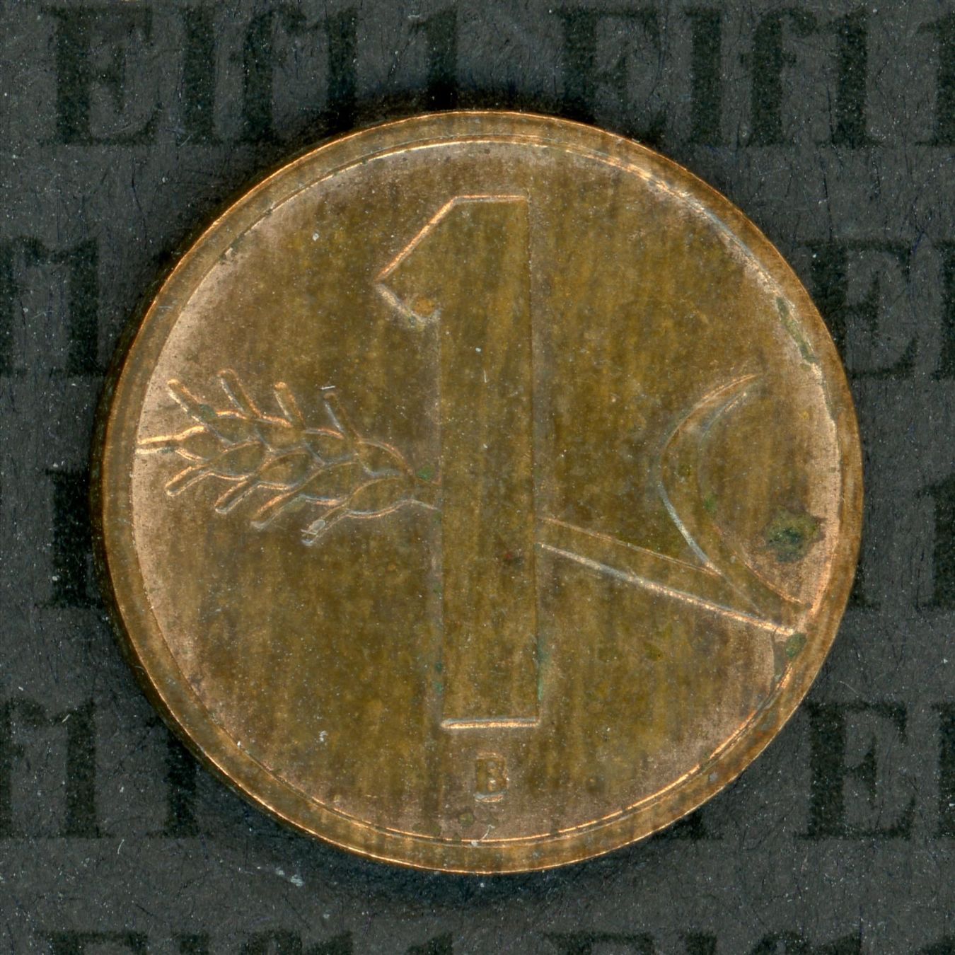 Tutti le monete: CHF___0.01 1955 -unz 1 Rappen – Usato da Widnau venduto da Elf11 1