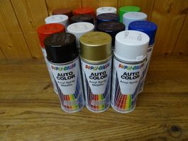 15 Dosen Sprühfarbe Auto Lack Acryl Spray, neu