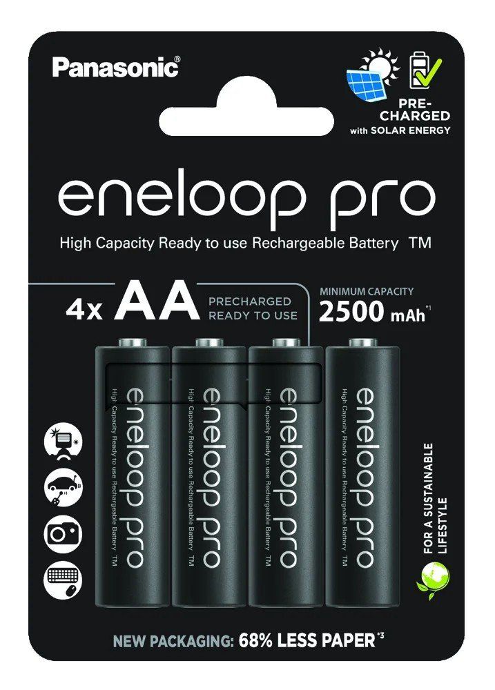 Panasonic Batterie: Panasonic Eneloop Pro AA min. 2500mAh – Nuovo e nell'imballaggio originale da Kottwil venduto da Crazyrolf