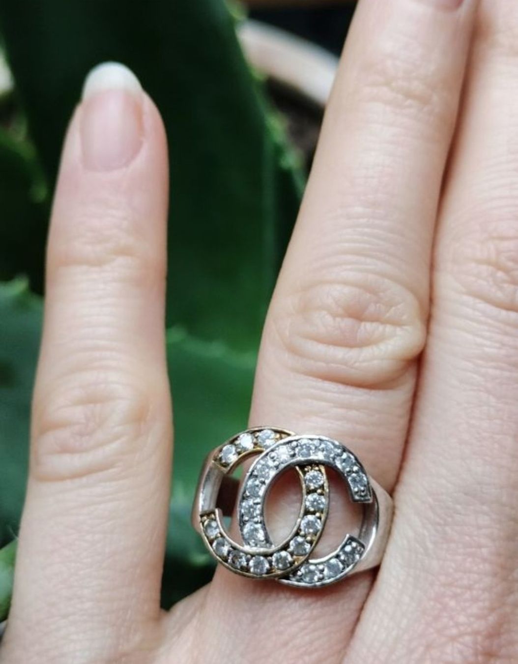 Anelli: Bicolor Zirkonia Ring 925 Solid Sterling Silber – Usato da Schwyz venduto da els_7cys 5