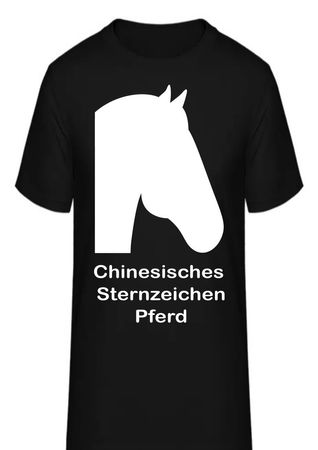 T-Shirt Chinesisches Sternzeichen Pferd
