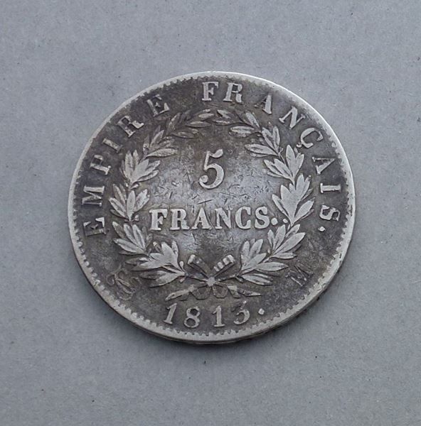Tutti le monete: Frankreich ++ 5.- Francs 1813 M – Usato da Walkringen venduto da Casablanca777