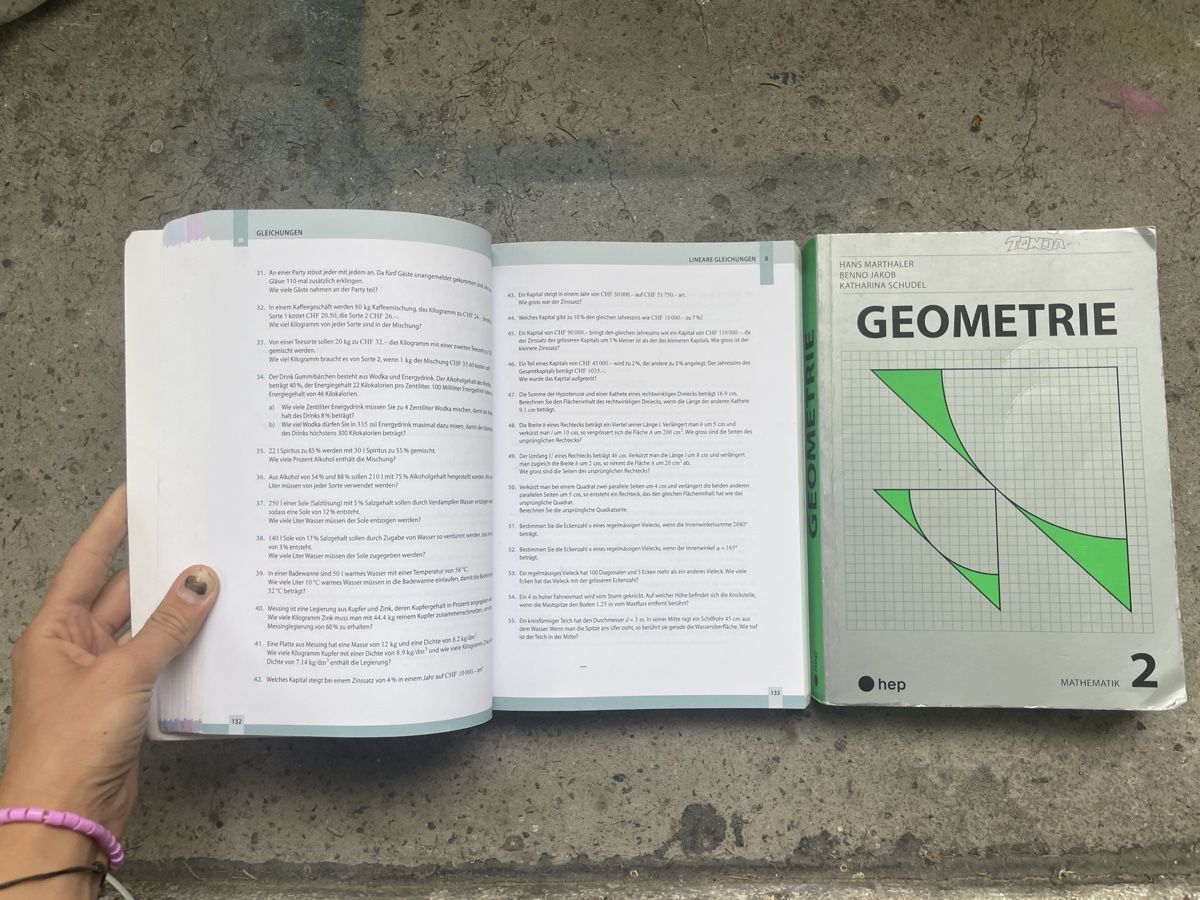 Libri: Algebra 1 + Geometrie 2 hep Verlag – Usato da St. Gallen venduto da ton_8jp7 1