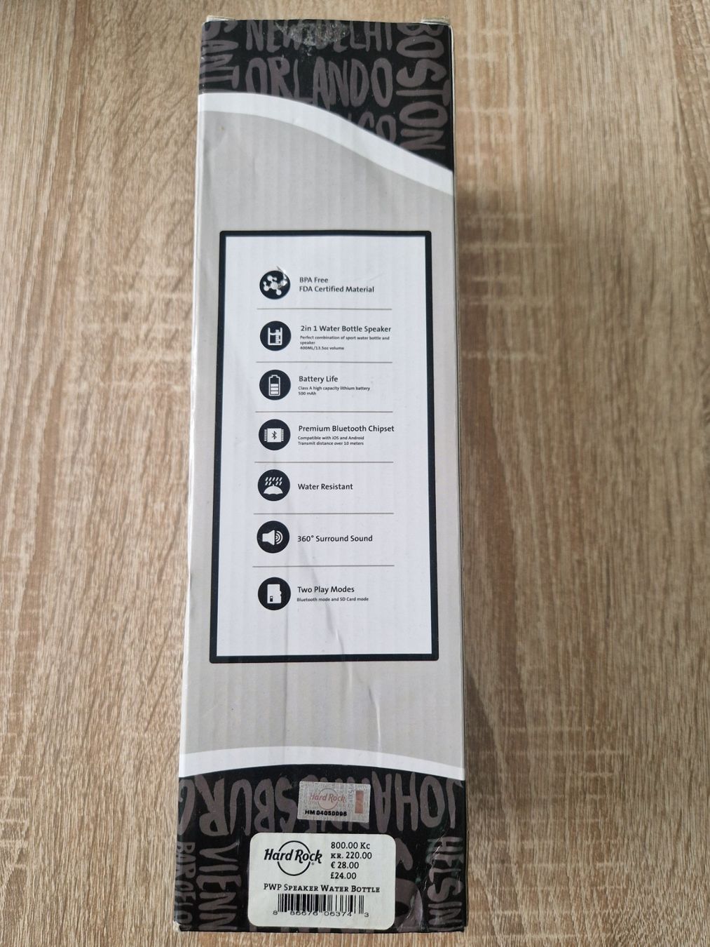Borracce & Thermos: Hard Rock Trinkflasche mit Bluetooth Lautsprecher – Usato da Rebstein venduto da Ajs_Toy_Palast_1 2