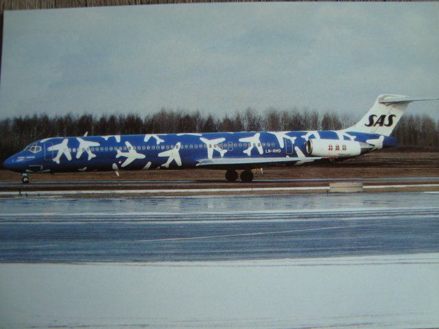 Cartoline postali: Scandinavian SAS DC-82 LN-RMD – Nuovo e nell'imballaggio originale da Thun venduto da Abigboss